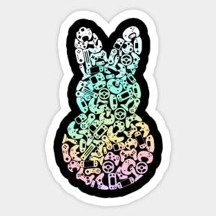 Cute Video Game Easter Bunny Gaming Peeps Gamer Classic Sticker